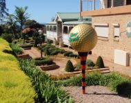 Giant Golf Ball and Tee on site