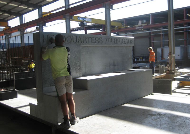  Lettering for concrete relief