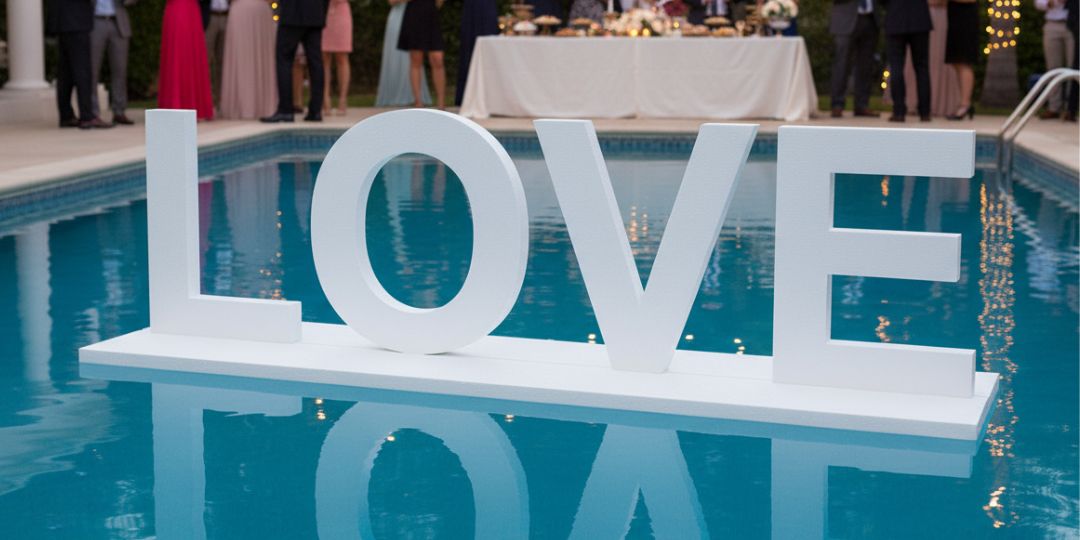 2 pool letters standing pool letters pool signs floating pool letter australia melbourne pool events 