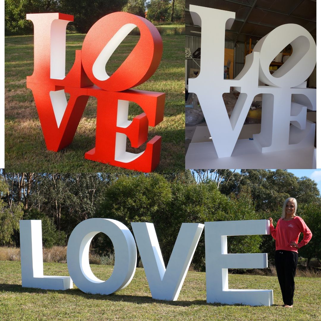 3 love letters big love letters wedding letters engagment letters foam letters letters event letters polystrene letters logos signs